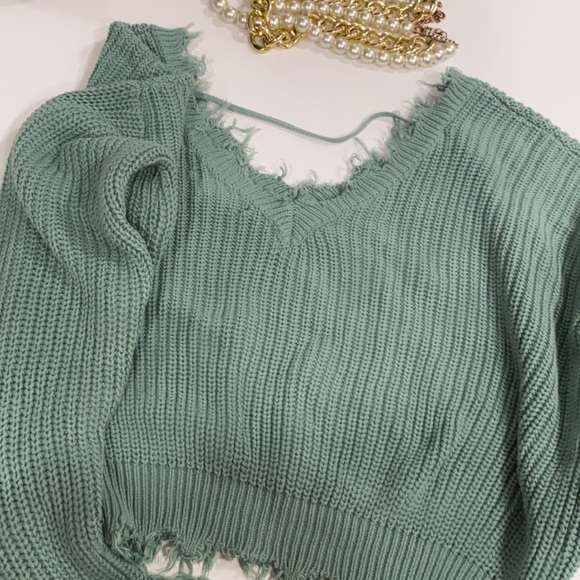 Mint green new sweater - Picture 4 of 5